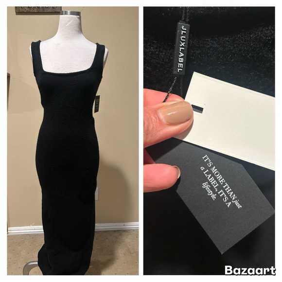 JLuxLabel Black Knit Maxi Dress - Picture 3 of 9